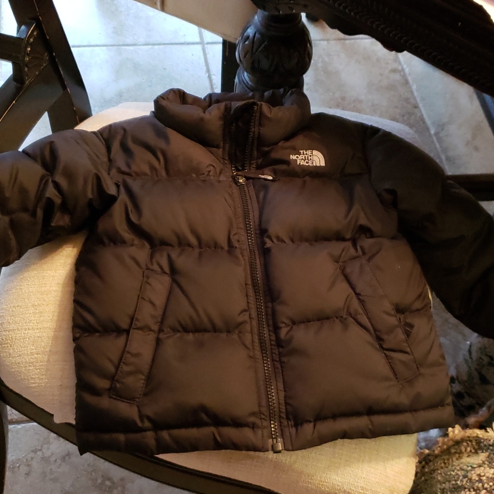 4t black northface coat